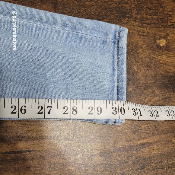 American Eagle Jeans 12 L Jegging Mid Rise Next Level Stretch Medium Light Wash - Picture 11 of 13